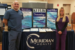 Vincent Accurso, PA-C & Maryanne Bloodgood, LPN, skin screening at Crestwood Manor, Whiting